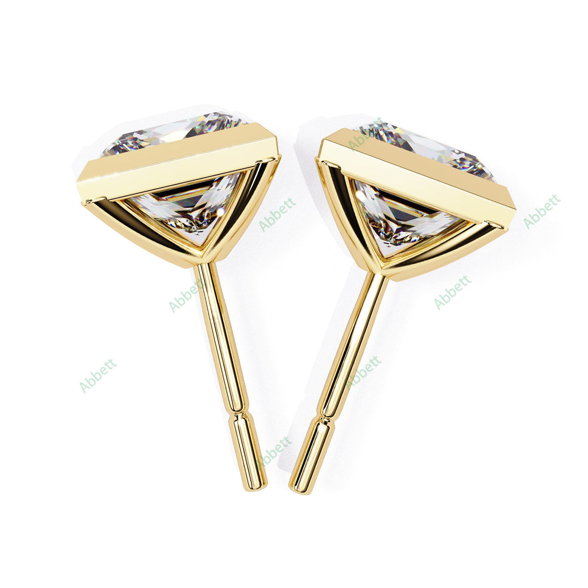 Bezel Stud Earring STCL1350