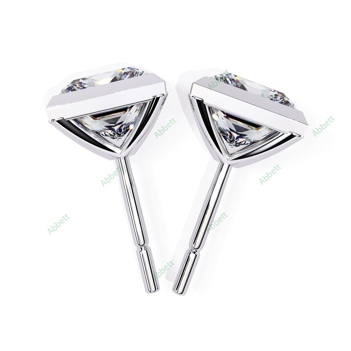 Bezel Stud Earring STCL1350