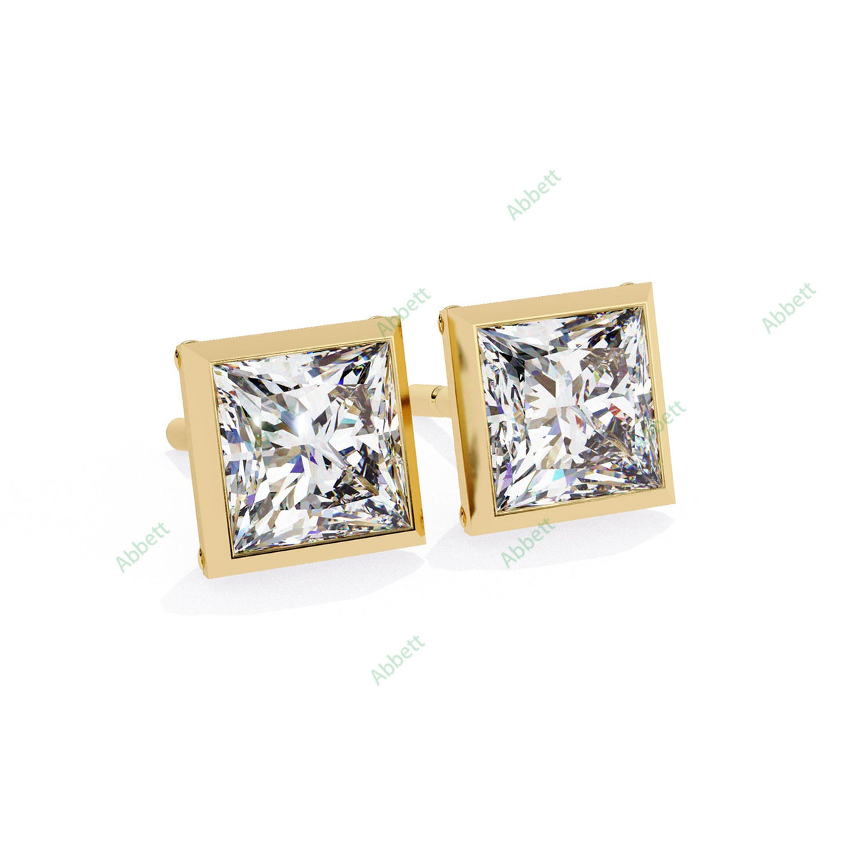 Bezel Stud Earring STCL1350