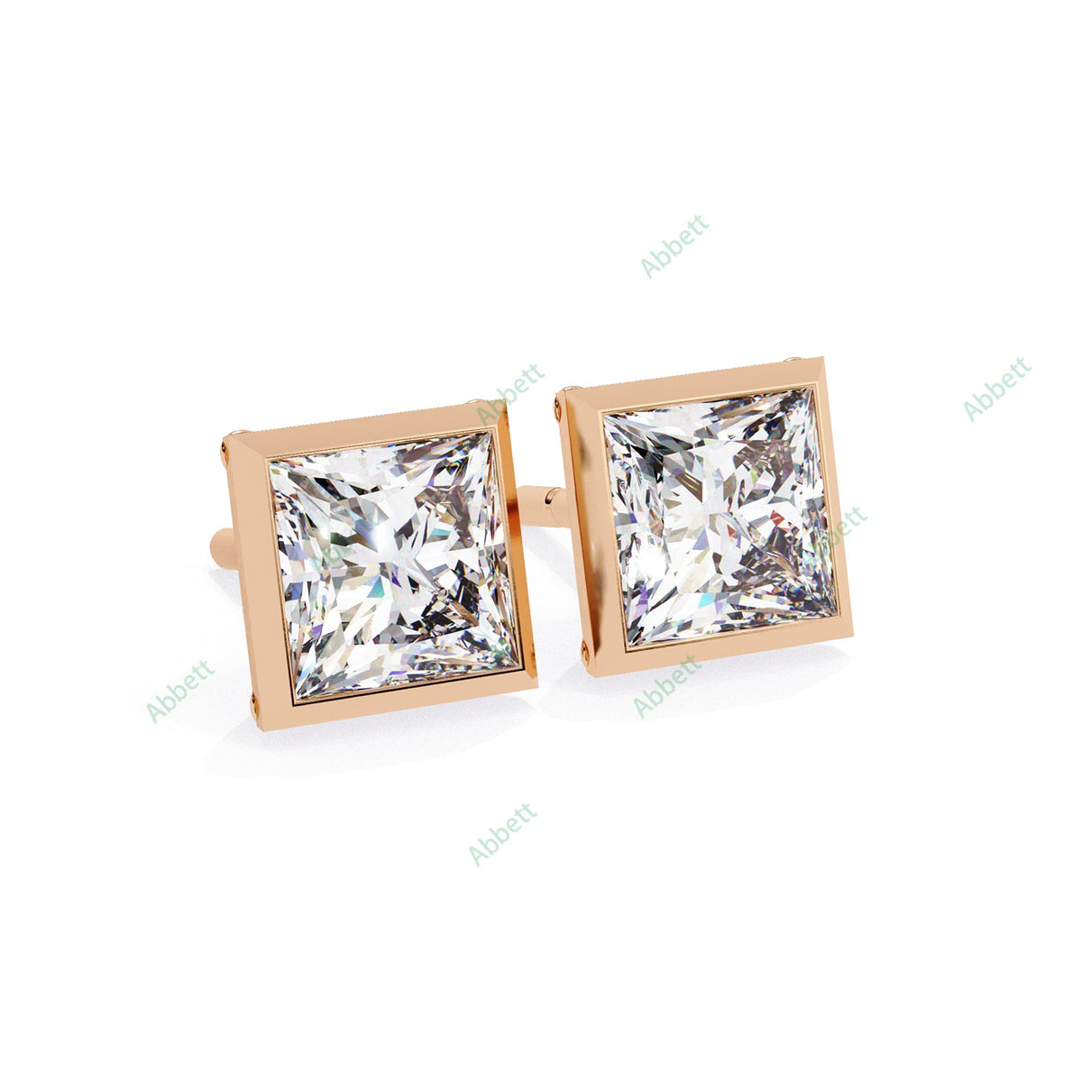 Bezel Stud Earring STCL1350