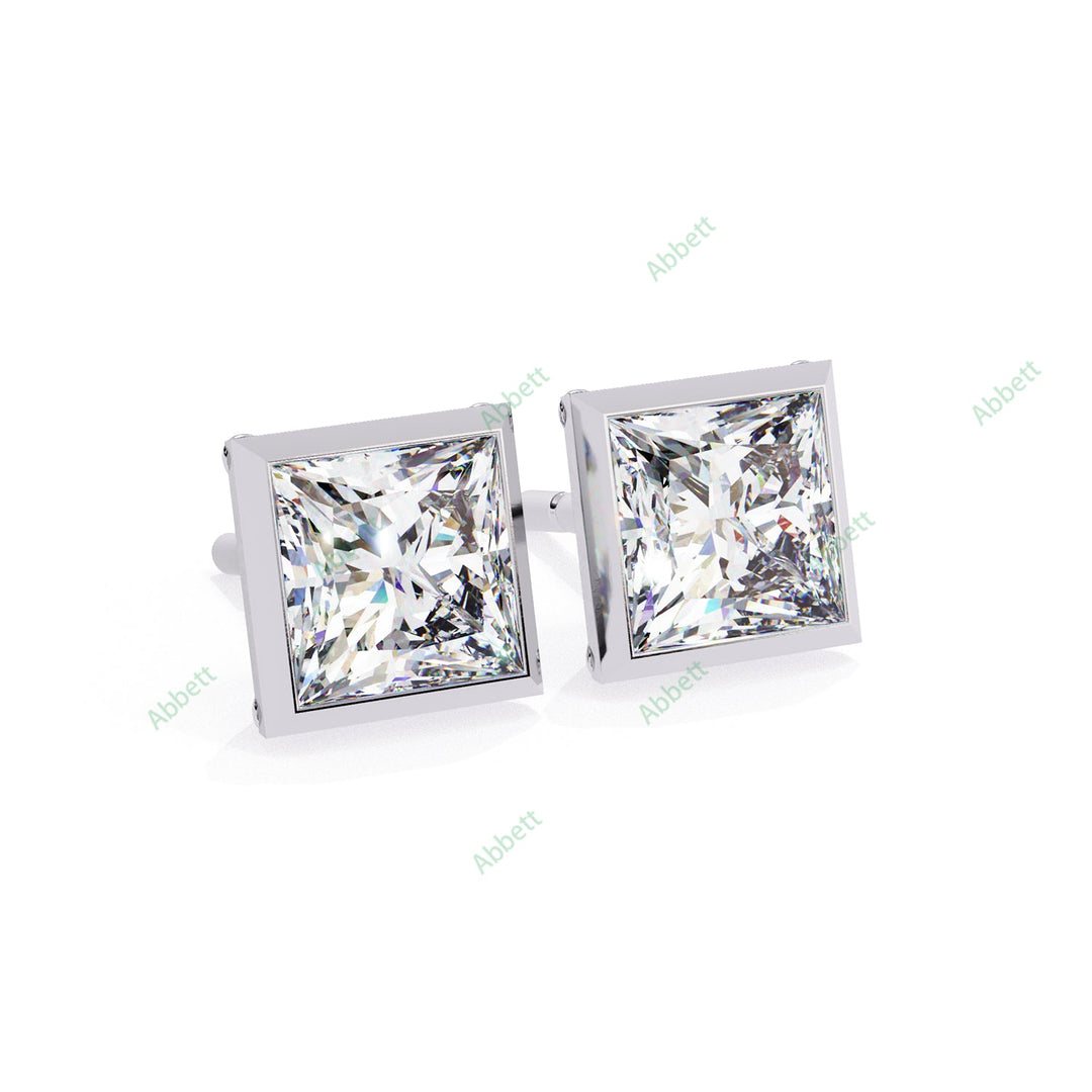 Bezel Stud Earring STCL1350