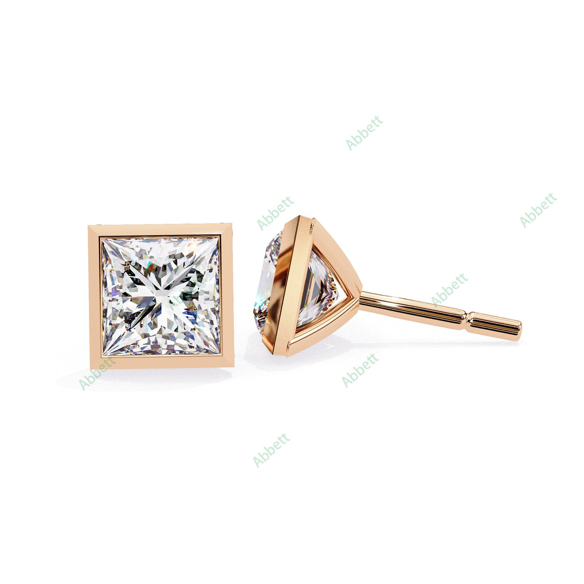 Bezel Stud Earring STCL1350
