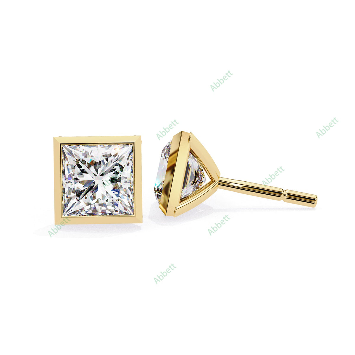 Bezel Stud Earring STCL1350