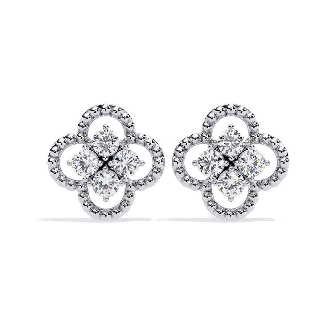 Round Clover Studs Earring STCL1368