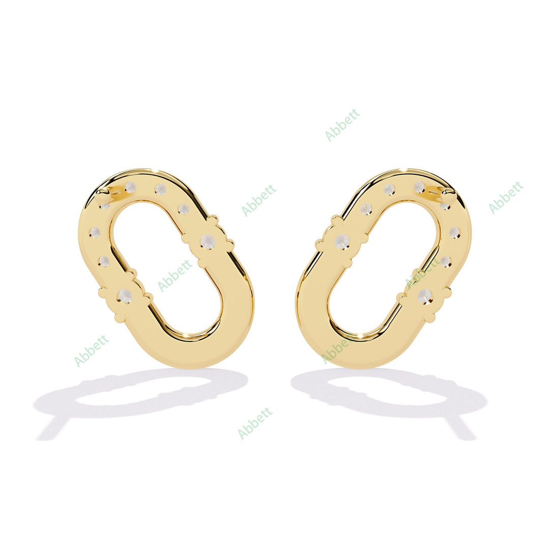Round Designer Studs Earring STDE1386