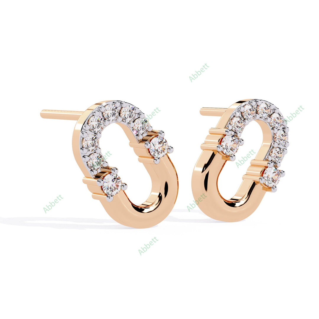 Round Designer Studs Earring STDE1386