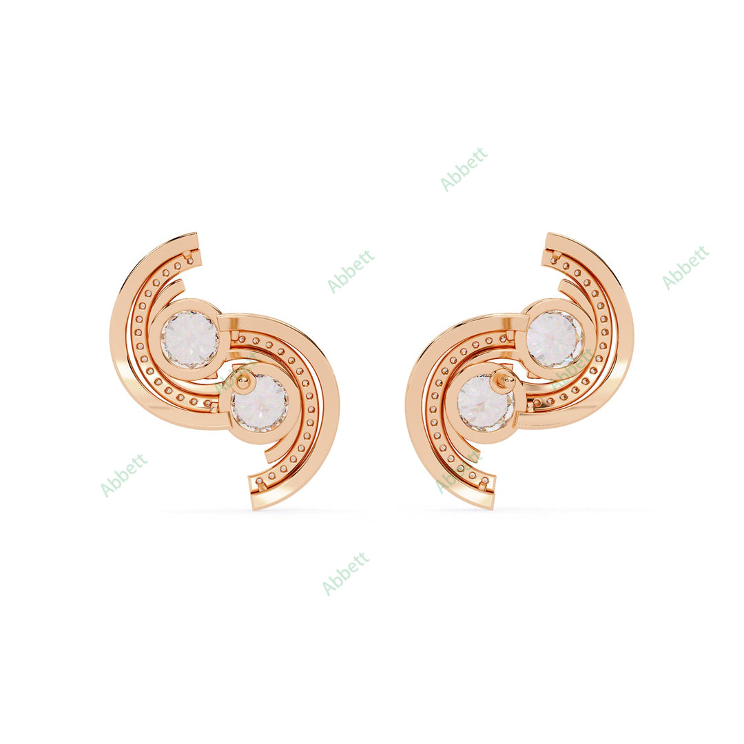 Round Designer Studs Earring STDE1387