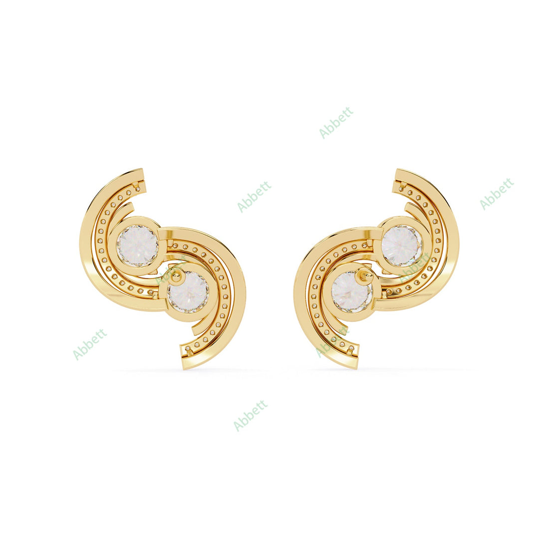 Round Designer Studs Earring STDE1387