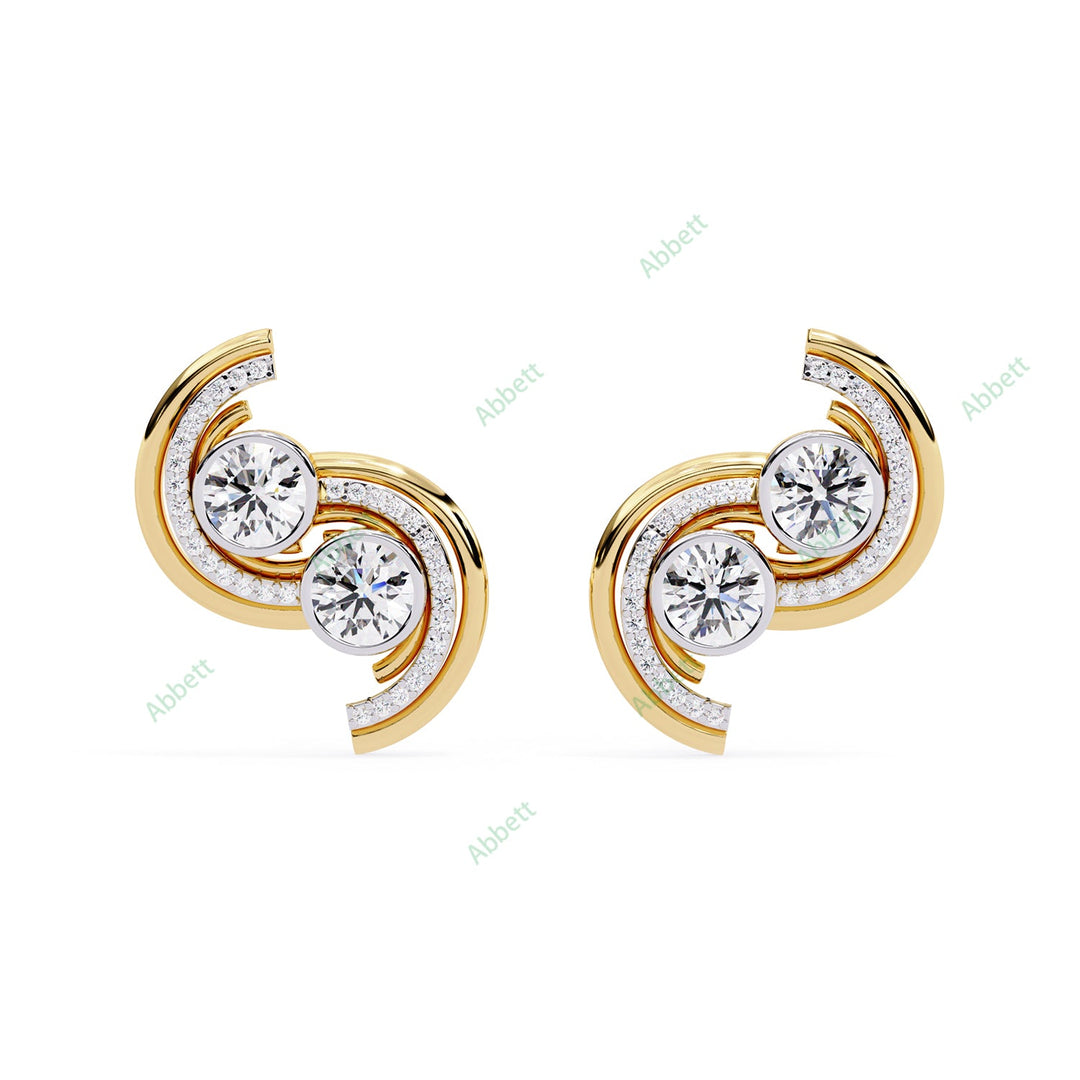 Round Designer Studs Earring STDE1387