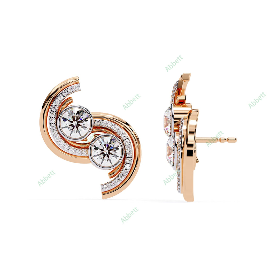 Round Designer Studs Earring STDE1387