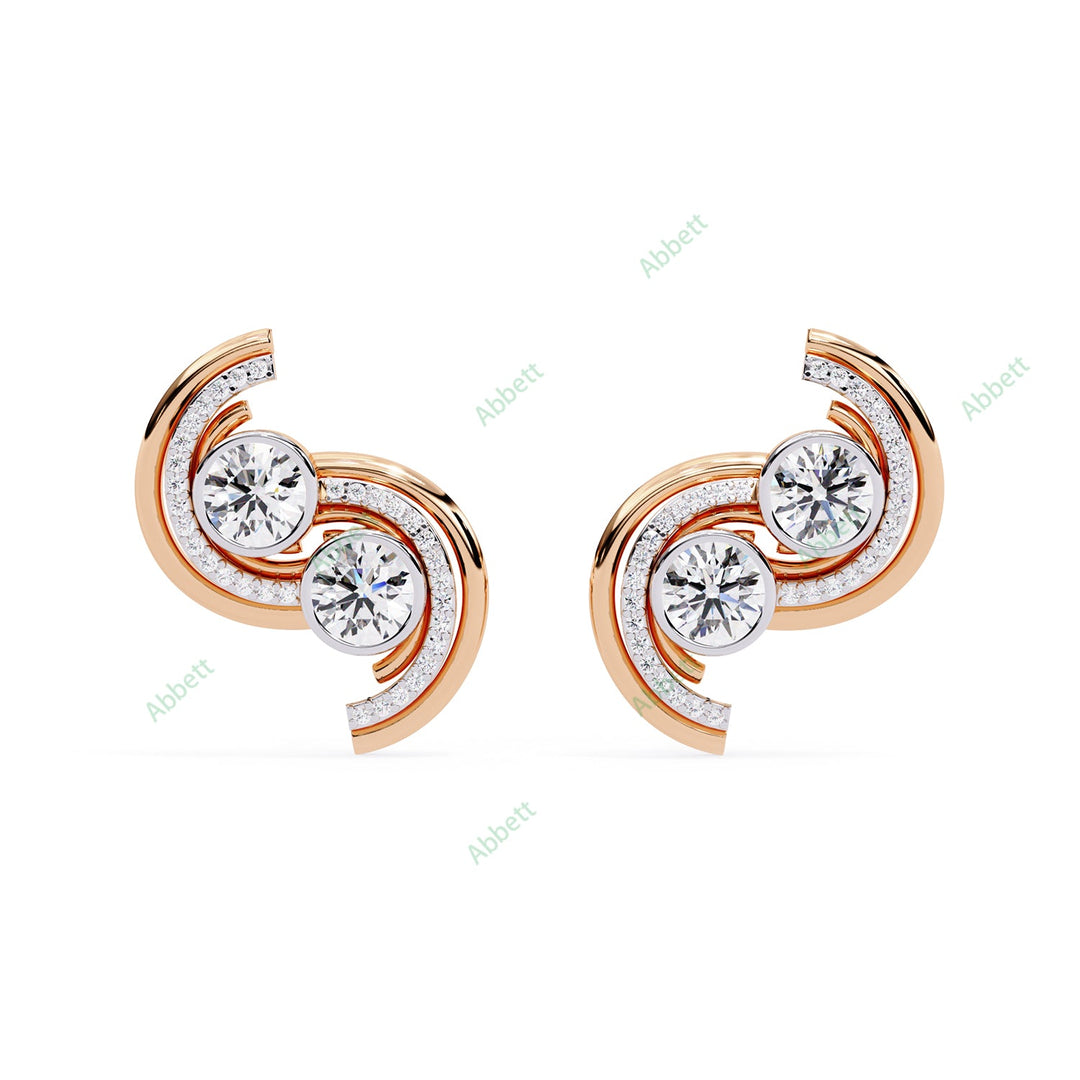 Round Designer Studs Earring STDE1387