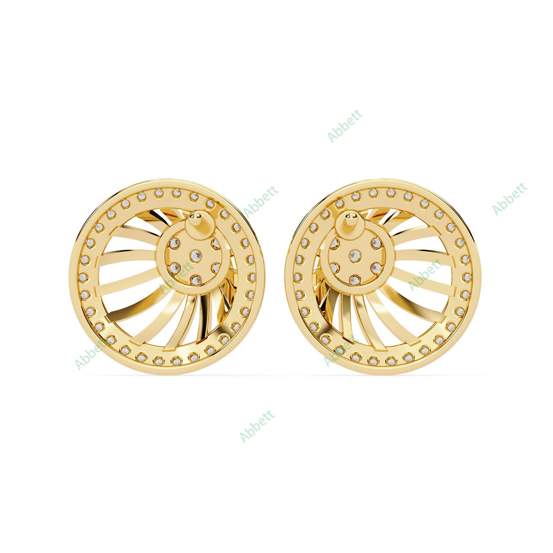 Round Designer Studs Earring STDE1389