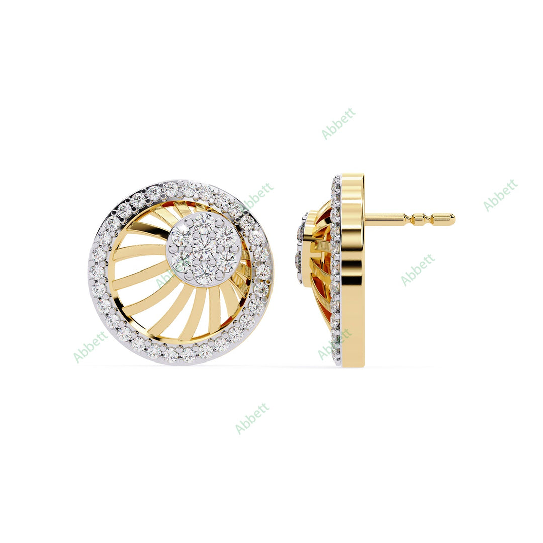 Round Designer Studs Earring STDE1389