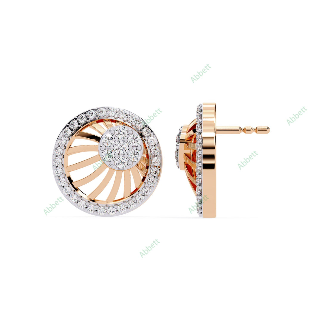 Round Designer Studs Earring STDE1389