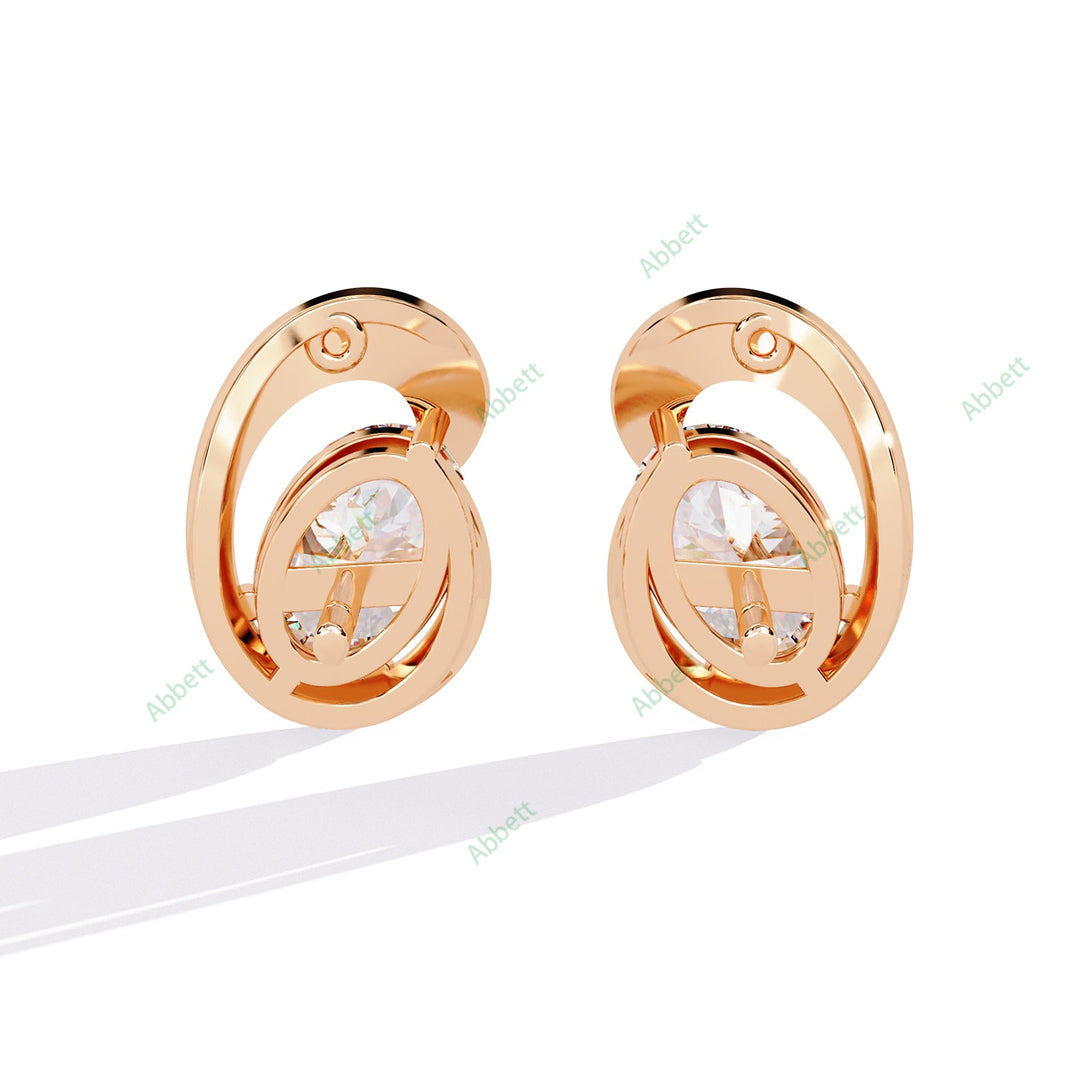 Oval Designer Studs Earring STDE1391