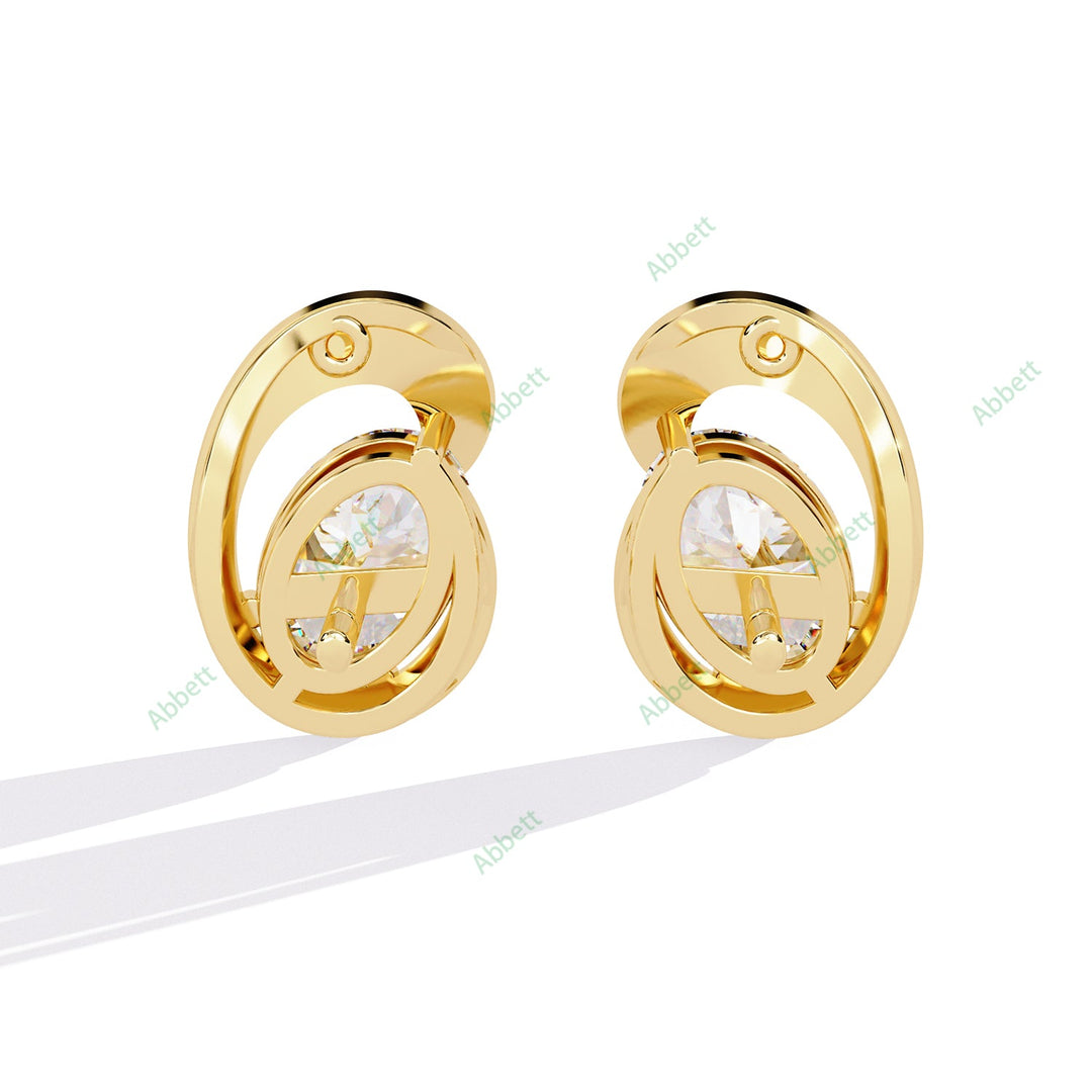 Oval Designer Studs Earring STDE1391