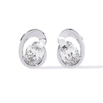 Load image into Gallery viewer, Oval Designer Studs Earring STDE1391
