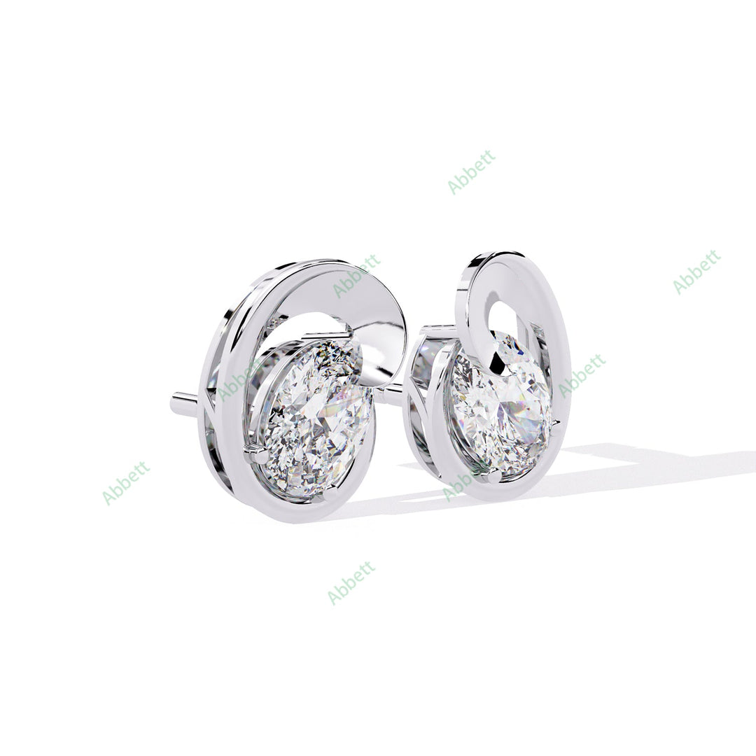 Oval Designer Studs Earring STDE1391