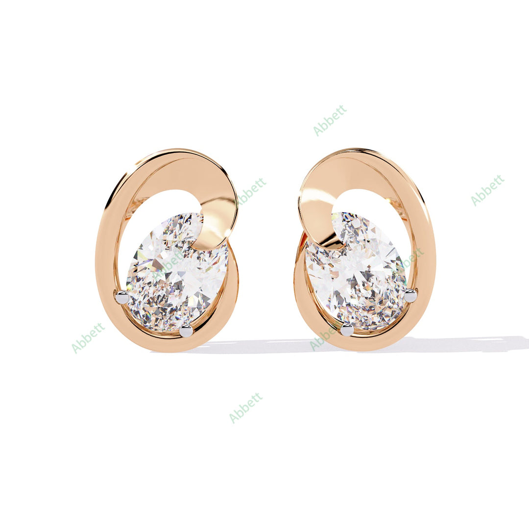 Oval Designer Studs Earring STDE1391
