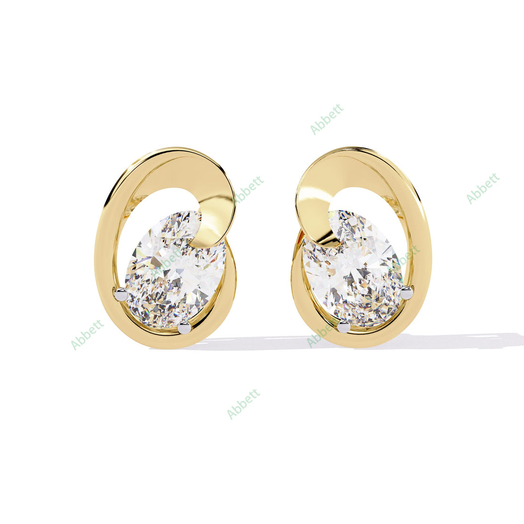 Oval Designer Studs Earring STDE1391