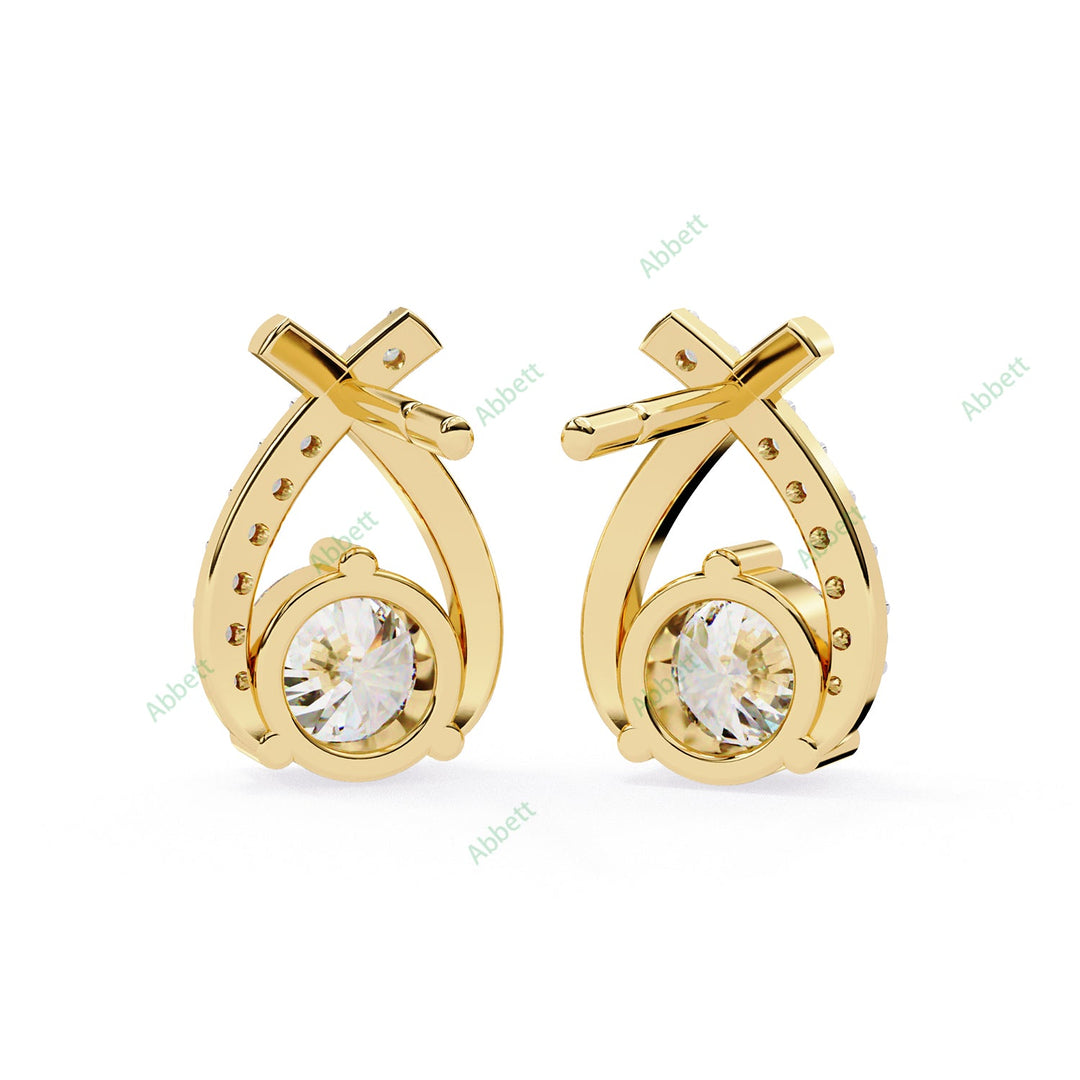 Round Designer Studs Earring STDE1394