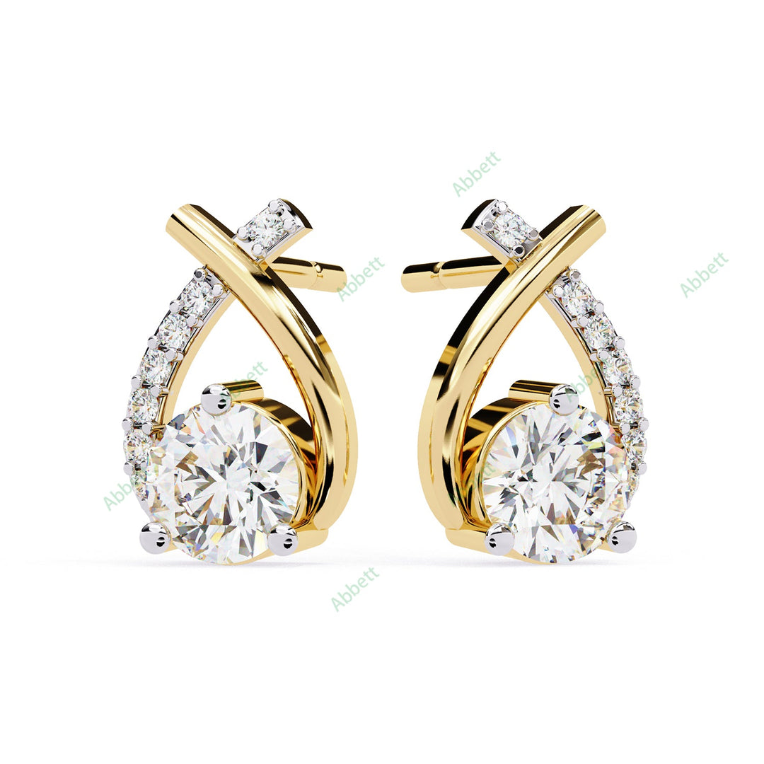 Round Designer Studs Earring STDE1394