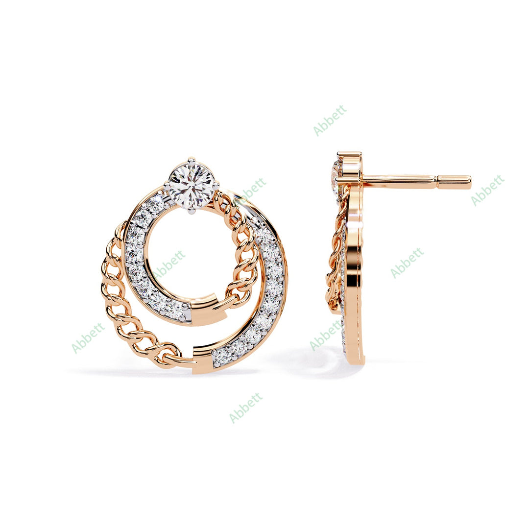 Round Designer Studs Earring STDE1398