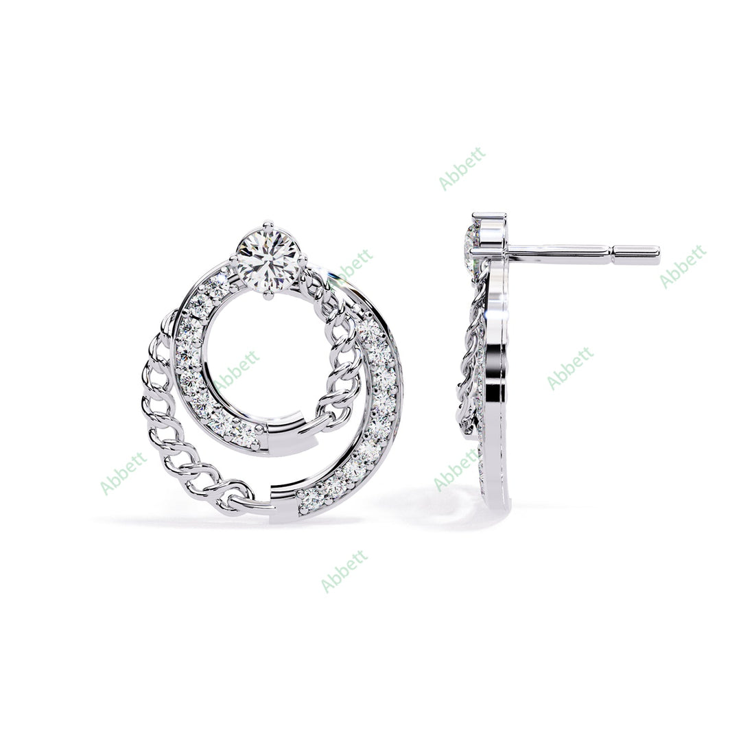 Round Designer Studs Earring STDE1398