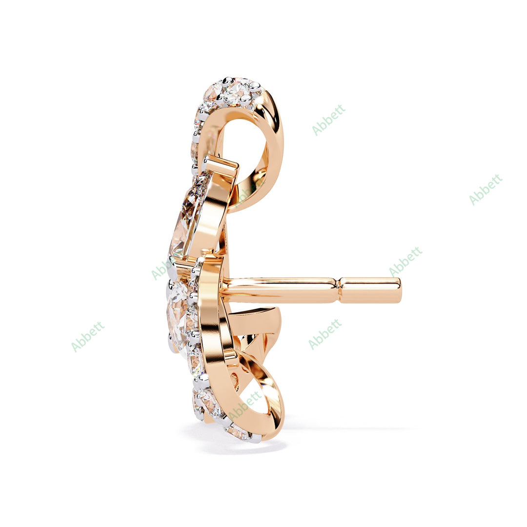 Pear Designer Studs Earring STDE1399