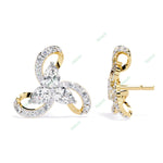 Load image into Gallery viewer, Pear Designer Studs Earring STDE1399
