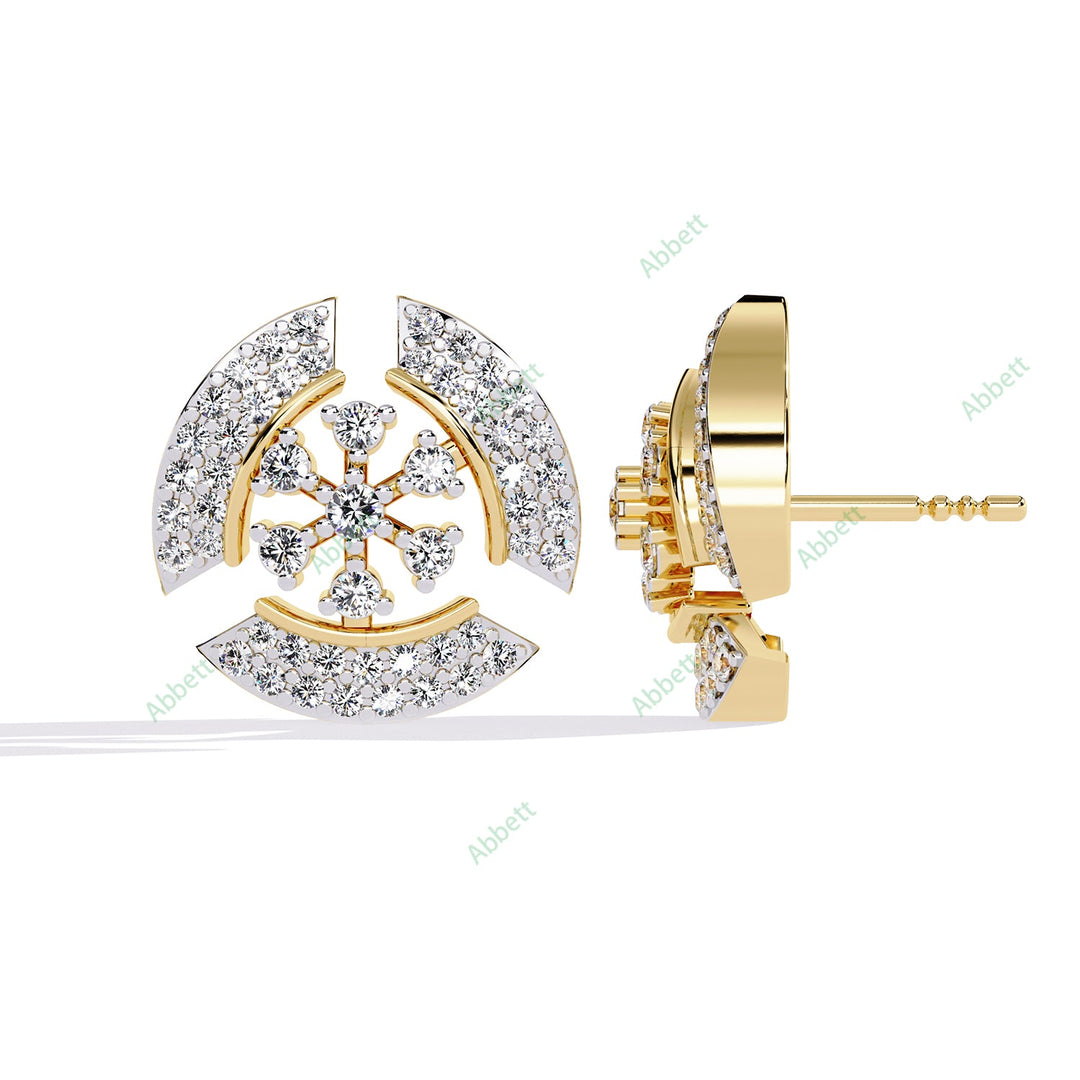 Round Designer Studs Earring STDE1403