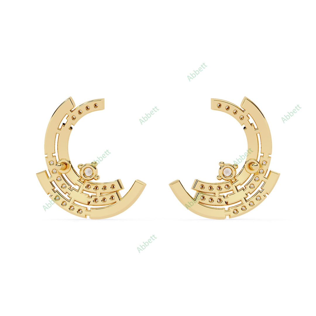Round Designer Studs Earring STDE1410