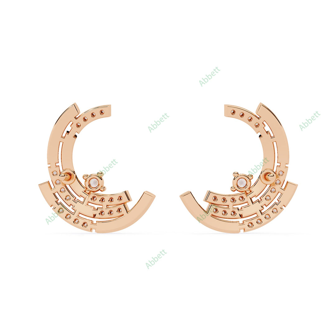 Round Designer Studs Earring STDE1410