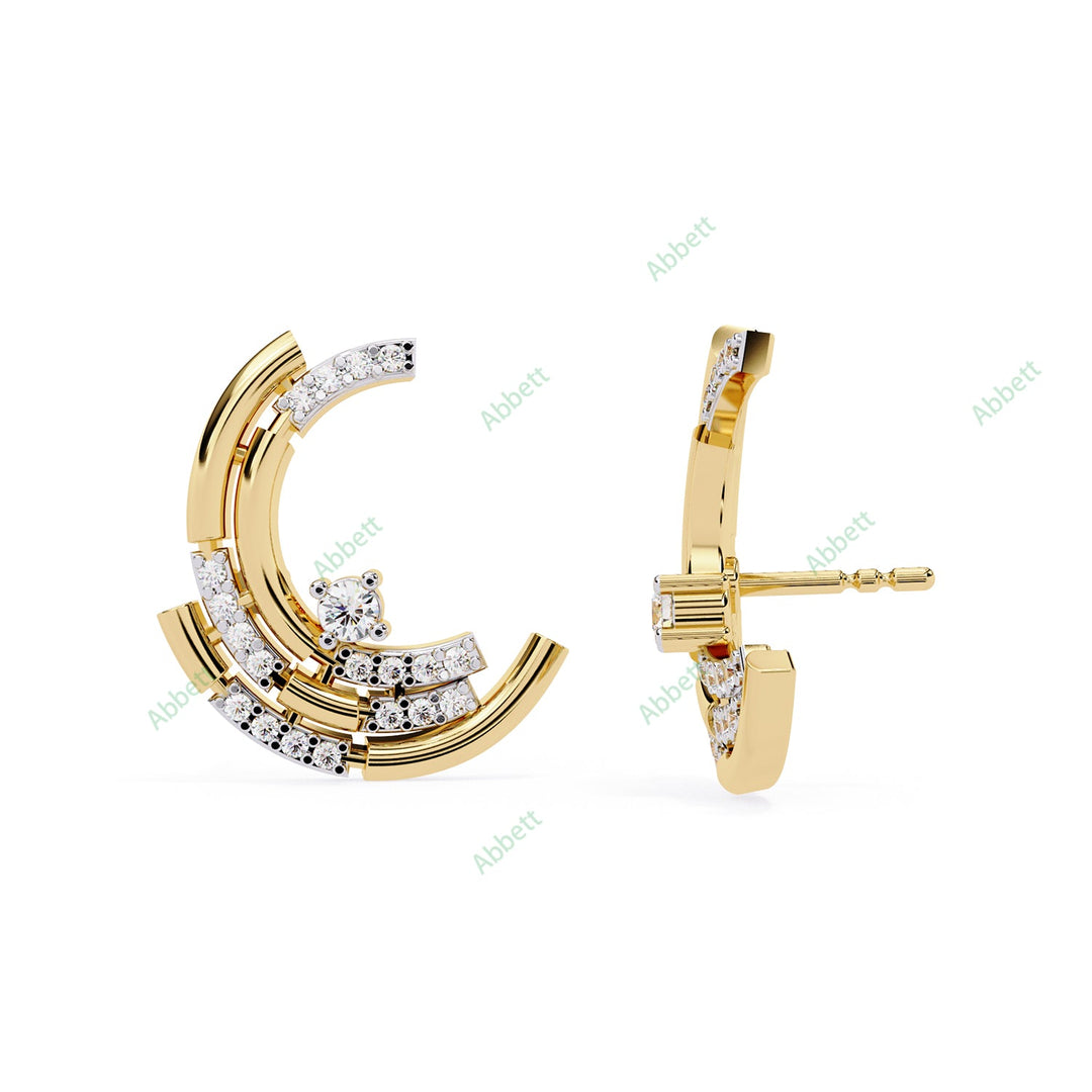 Round Designer Studs Earring STDE1410