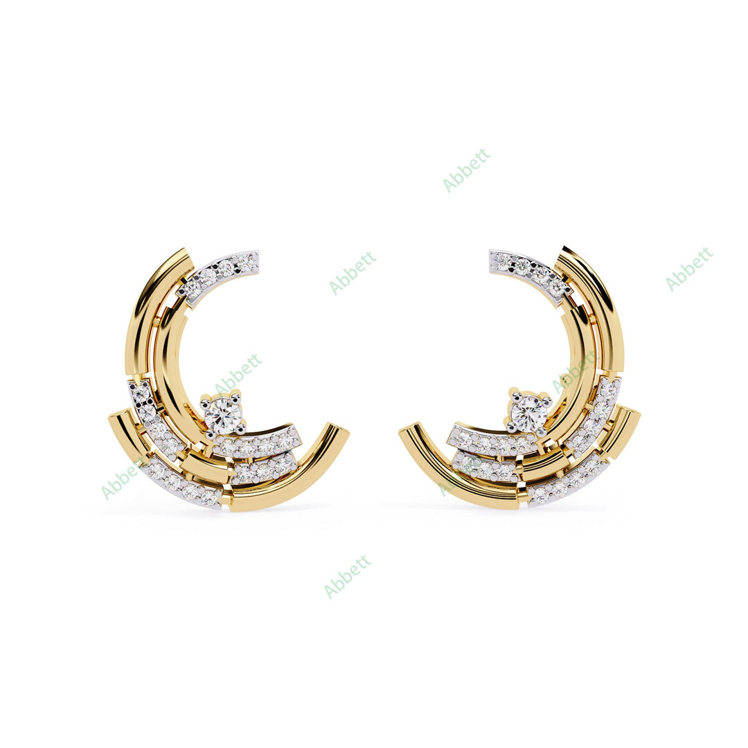Round Designer Studs Earring STDE1410