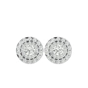 Double Halo Stud Earring STDO025