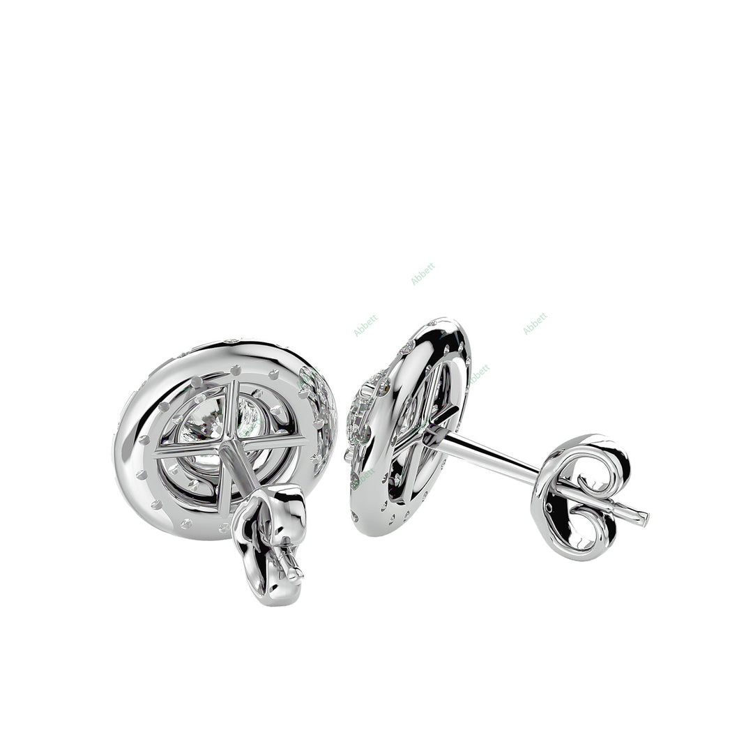 Double Halo Stud Earring STDO008