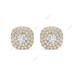 Load image into Gallery viewer, Double Halo Stud Earring STDO025
