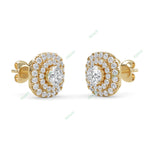 Load image into Gallery viewer, Double Halo Stud Earring STDO025
