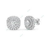 Load image into Gallery viewer, Double Halo Stud Earring STDO025
