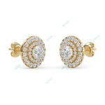 Load image into Gallery viewer, Double Halo Stud Earring STDO026
