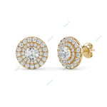 Load image into Gallery viewer, Double Halo Stud Earring STDO026
