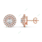 Load image into Gallery viewer, Double Halo Stud Earring STDO026
