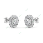 Load image into Gallery viewer, Double Halo Stud Earring STDO026
