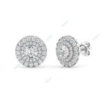 Load image into Gallery viewer, Double Halo Stud Earring STDO026
