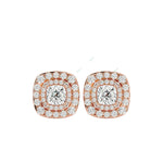 Load image into Gallery viewer, Double Halo Stud Earring STDO038