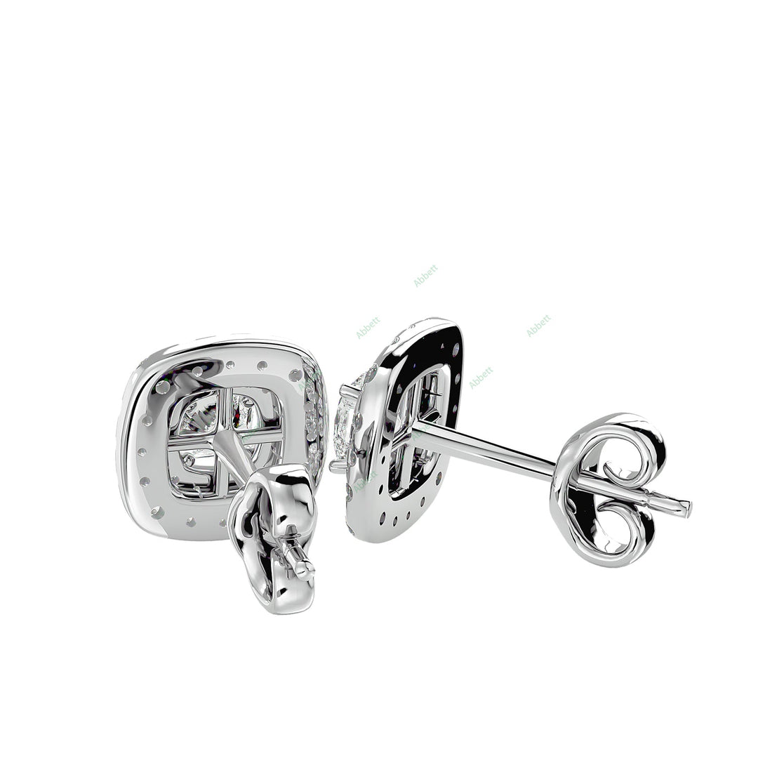 Double Halo Stud Earring STDO038
