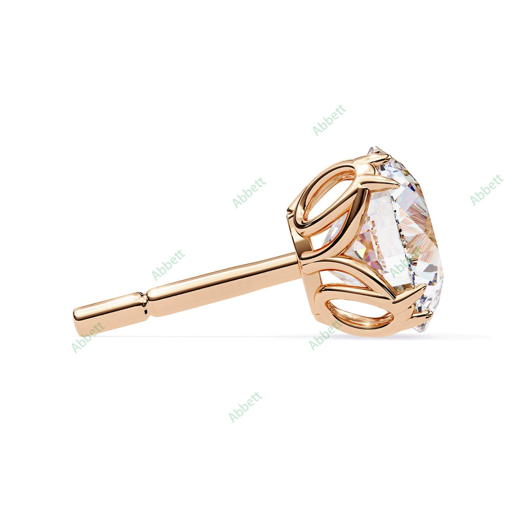 Round Eight Prong Studs Earring STEI1331