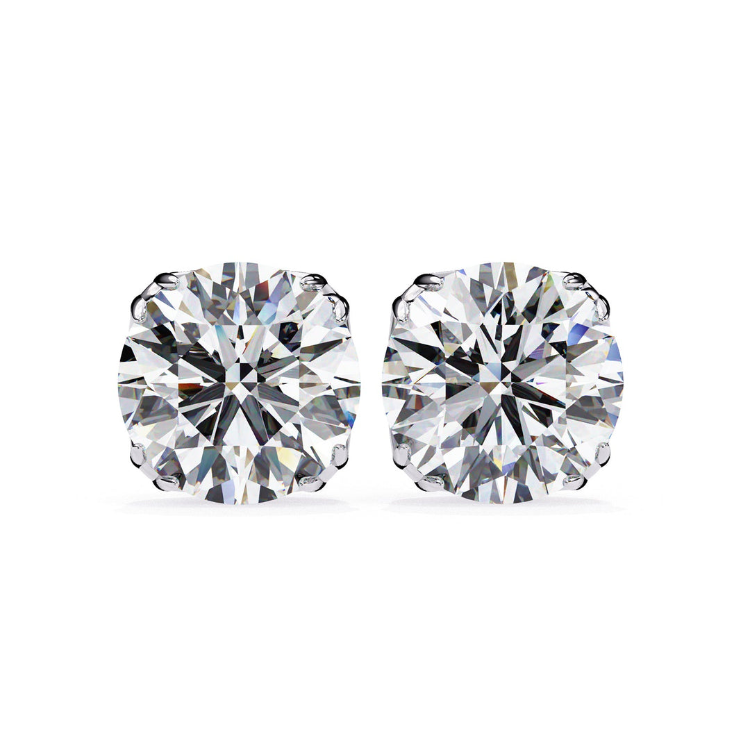 Round Eight Prong Studs Earring STEI1331