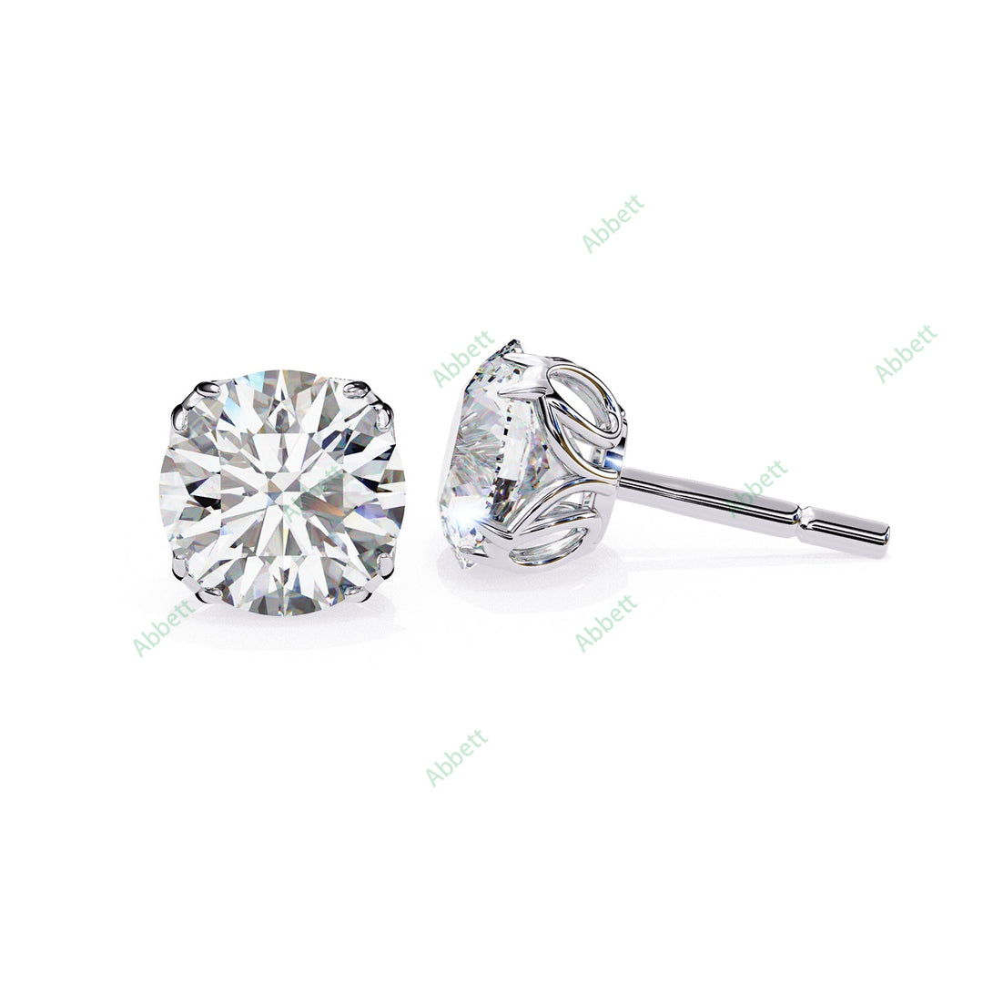 Round Eight Prong Studs Earring STEI1331